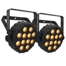 Chauvet DJ SlimPAR Q12 BT ILS RGBA LED Compact Par Wash Lights w Bluetooth 2-...