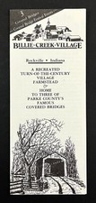 1990-1991 Billie Creek Village Rockville Indiana Vintage Events Travel Brochure