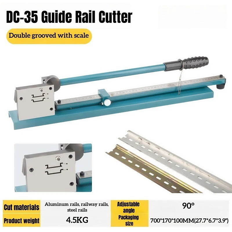 DC-35 DIN Rail Cutter Double Slot Steel and Aluminum Rail Cutting Machine Manual - Image 4 of 4