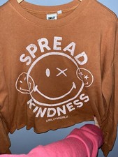Cropped "Spread Kindness" sweatshirt, Smiley World, size women's XS