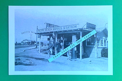 Found PHOTO Old Associated Oil Co Gas Station in Pacific Beach San Diego Calif