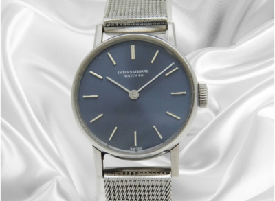 IWC Ladies Old Inter Ref.R4113 Cal.41 SS Navy Dial Milanese 