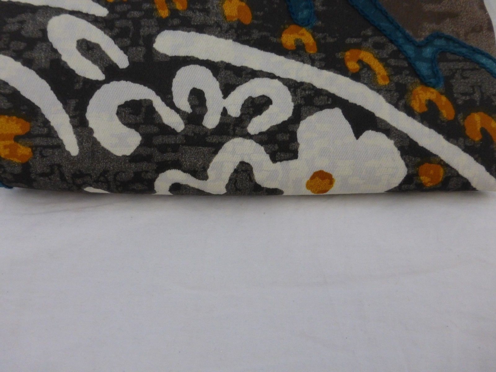 Threshold Paisley River Birch Fabric Shower Curtain 72" x 72" NIP