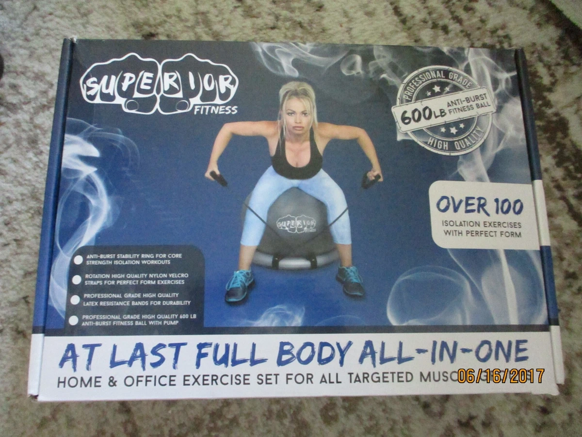 Superior Fitness 600 lb weight limit Anti Burst Exercise Ball eBay