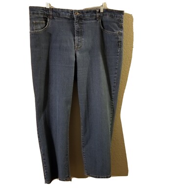 Bandolinoblu Womens Blue Jeans ''Mandie'' Straight  High Rise Mom Jeans Size 22W