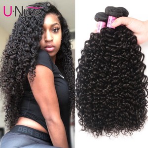 UNice Hair Eurasian Curly Hair Weave 3 Bundles 100% Human ...
