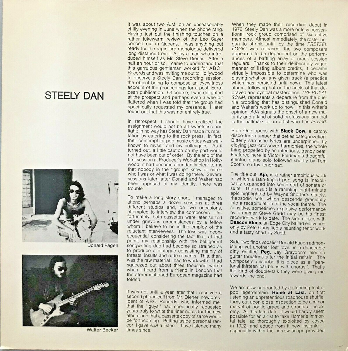 Steely Dan Aja レコード STEELY DAN 