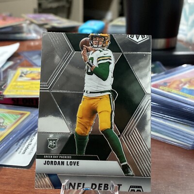 2020 Mosaic Jordan Love NFL Debut Rookie RC #264 Packers error cut Lions Bottom