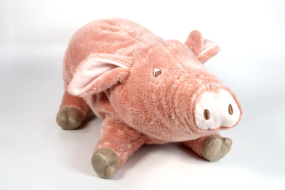 Stofftier Schwein Ferkel Kuscheltier IKEA KNORRIG in rosa 37cm - NEU - Bild 2 von 4
