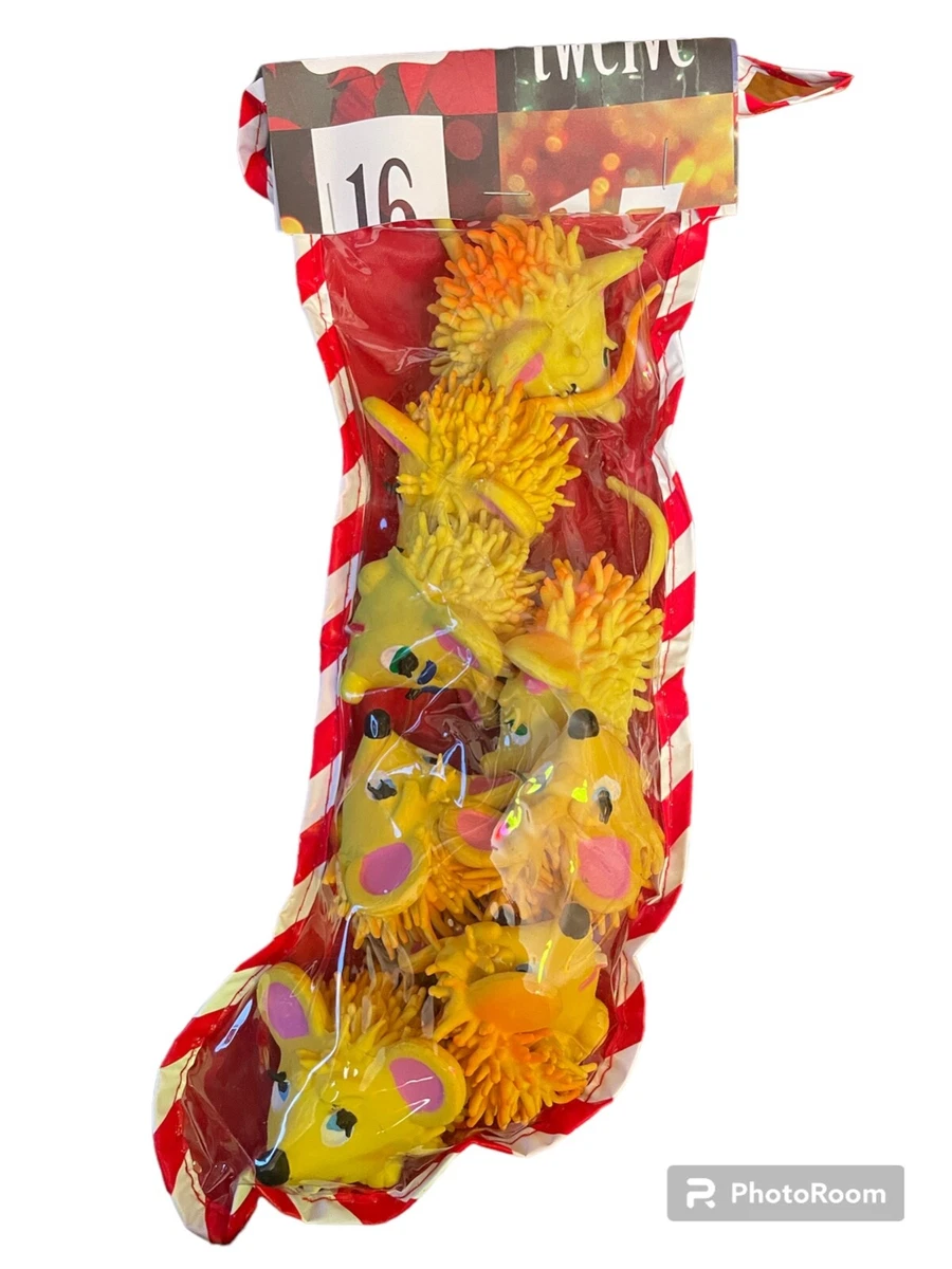 Vo Toys Lanco Latex Mouse Lot Holiday Dog Toy Christmas Stocking
