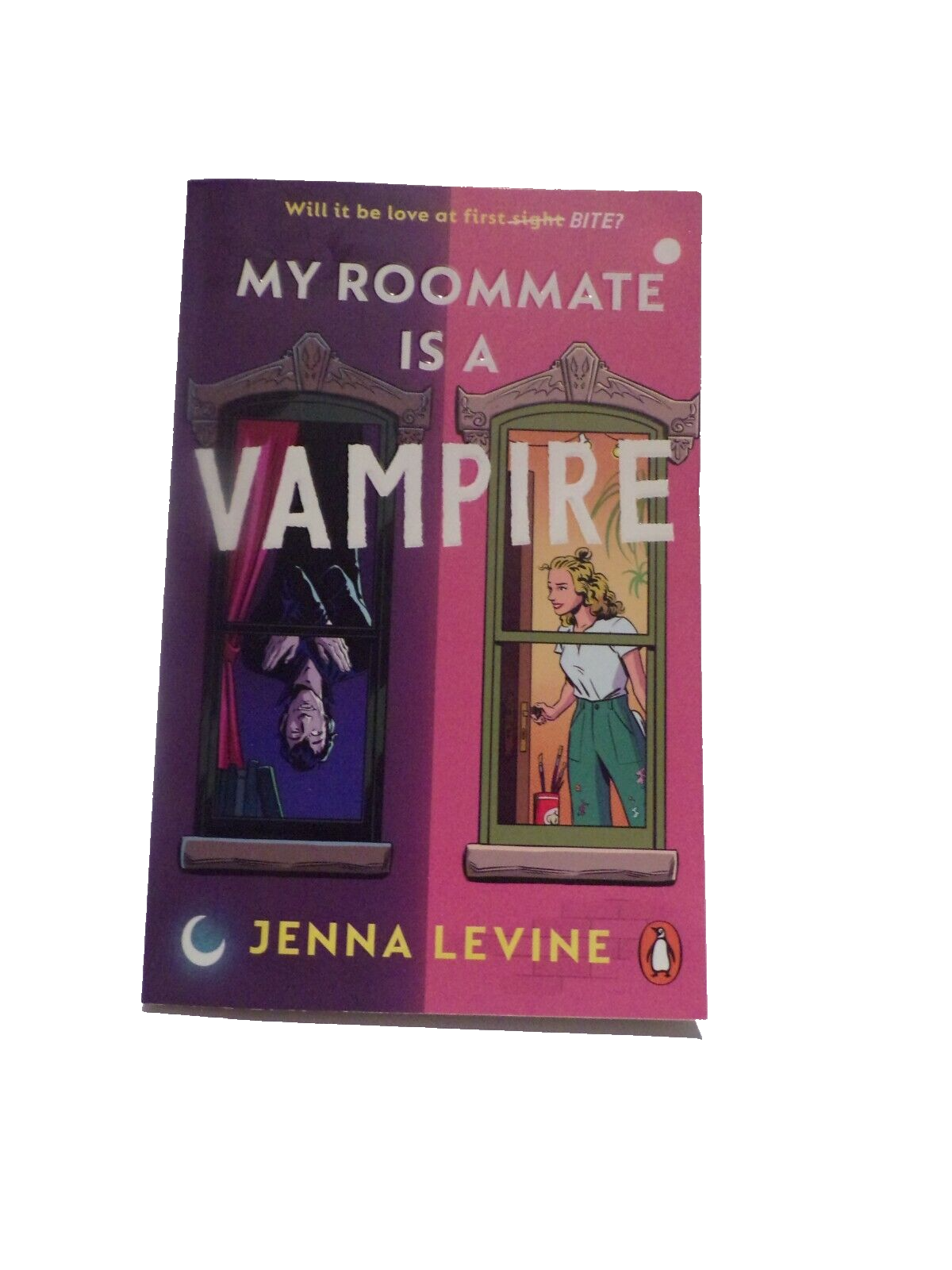 My Roommate is a Vampire by Jenna Levine Paperback Book From 2023