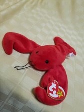Ty Beanie Baby Pinchers Lobster stuffed animal 1993