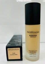 bareMinerals BAREPRO Skin-Perfecting MATTE Liquid Foundation 1oz Fair 15 Neutral