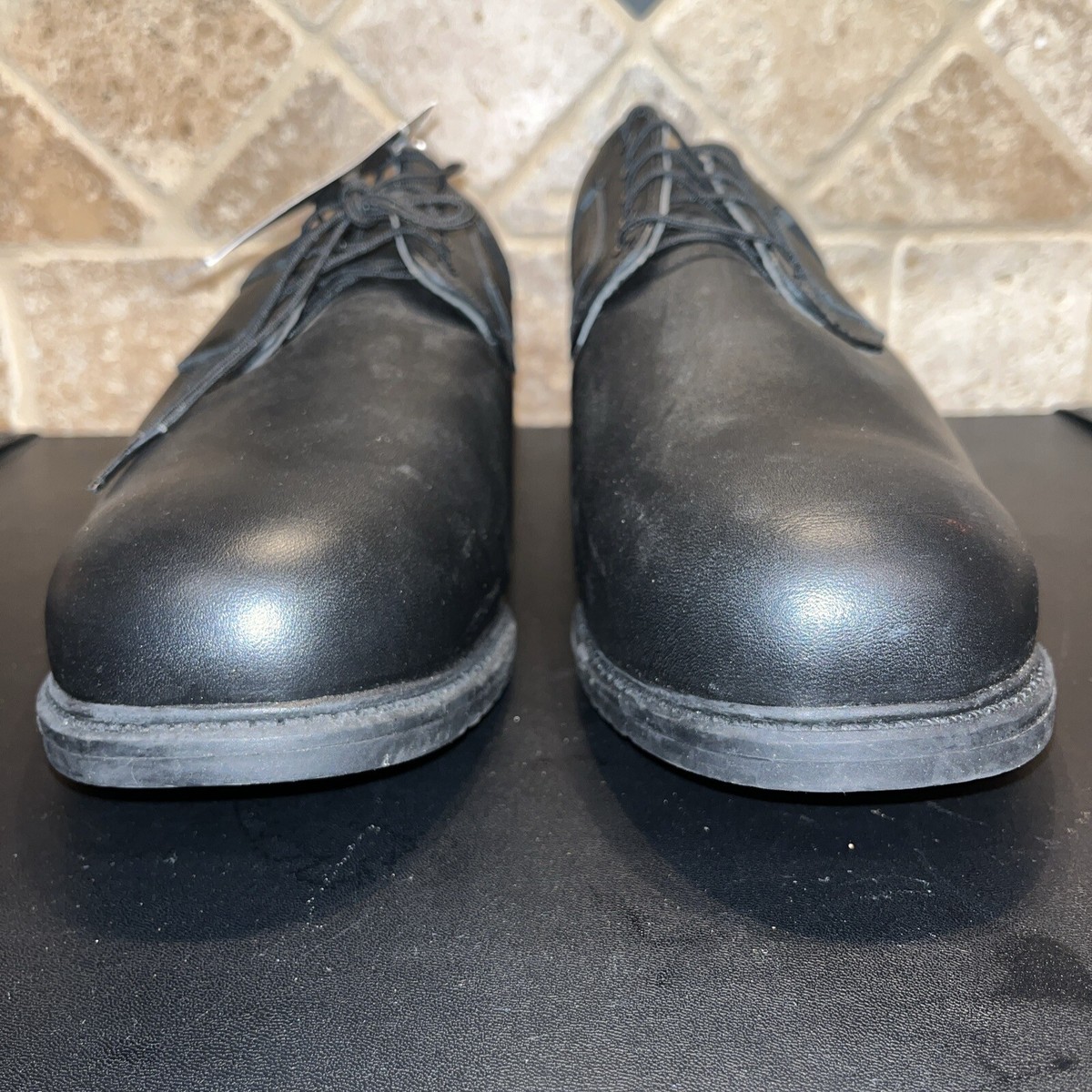 Galls Leather Oxford Men 15 W US 49 EU Plain Toe Lace Up 