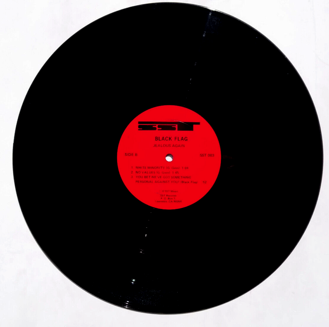 BLACK FLAG Jealous Again EP SST盤 BLACK FLAG - Jealous Again - Vinyl LP 1980 SST Records 003 Punk