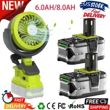 Cordless Hybrid Tool Fan For Ryobi 18V One plus Battery  P108 P107 P103