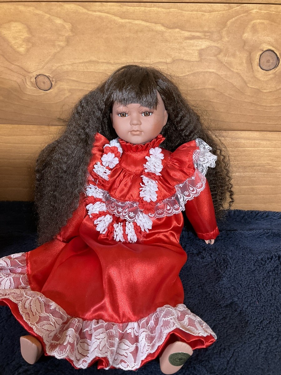 Vintage Victoria Impex Porcelain Doll The Women Of Hawaii Auli'i