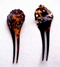 ANTIQUE HAIR COMB OR HAIR PIN SET INCLUDES US TARIFFS