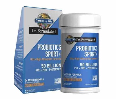 Garden of Life Probiotic Sport Digestive Supplement 50 billion  30 Veg Capsules