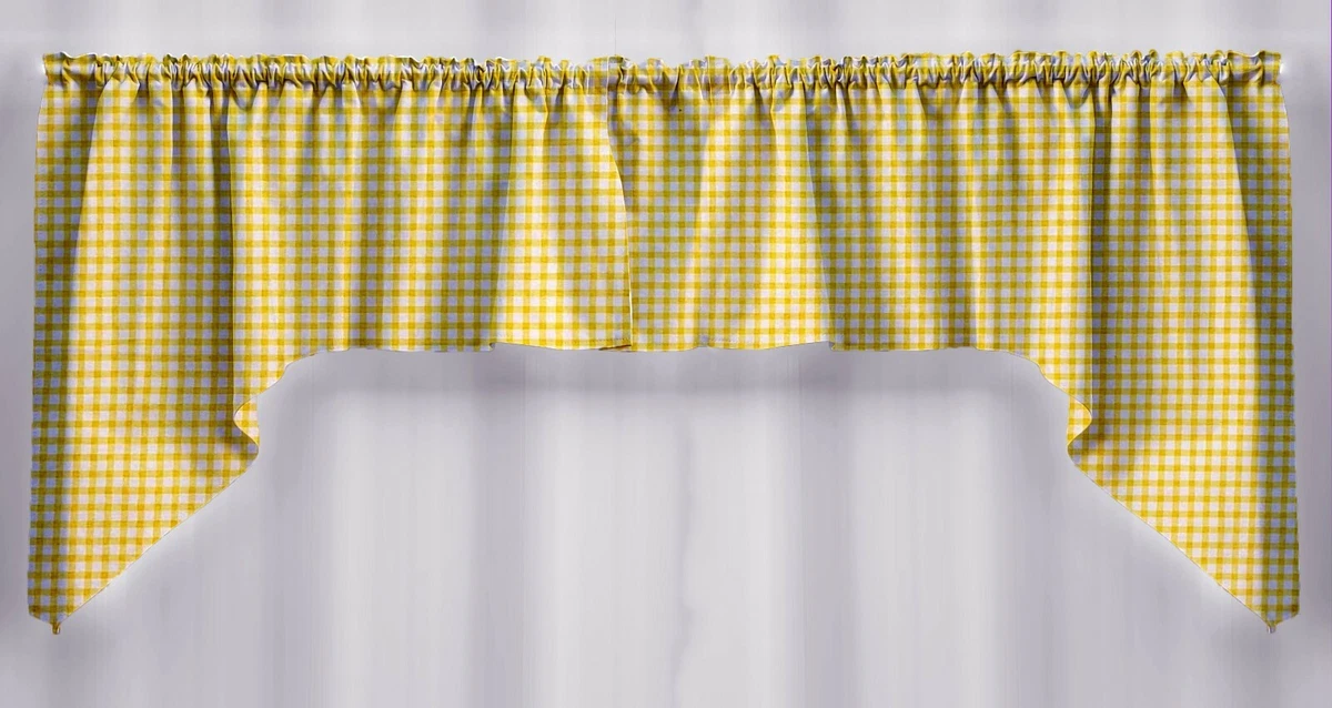 Yellow Gingham Curtains