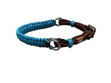 side pull hackamore attachment turquoise And  Brown Strap