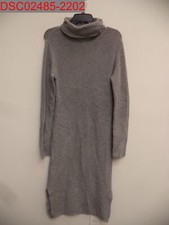 NWOT - Lulus Women's Grey Sheerah Turtleneck Midi Sweater Dress, Size S