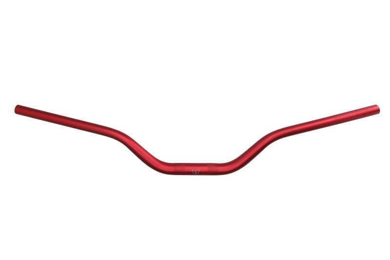 Guidon de moto rouge 22mm réduisant les vibrations de conduite