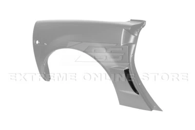 For 05-13 Corvette C6 ZR1 Style Matte Black Rear Side Wide Body Fender Vent Pair - Image 1 of 4