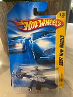 Hot Wheels 2007 New Models #13 Sky Knife 13/36 Blau Variant 5 Spoke Chrome Mw