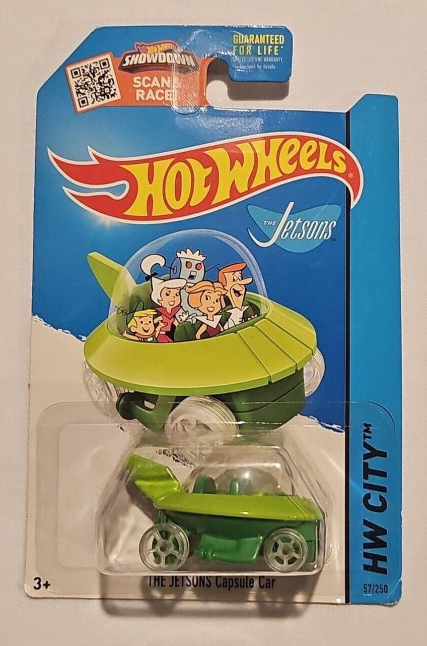 Hot Wheels The Jetsons Capsule Car HW City 2015 Tooned The Jetsons Card NOC