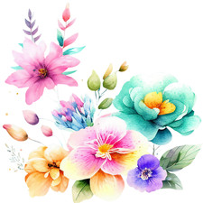 Autoaufkleber Sticker Blumen Aufkleber 9X9 cm