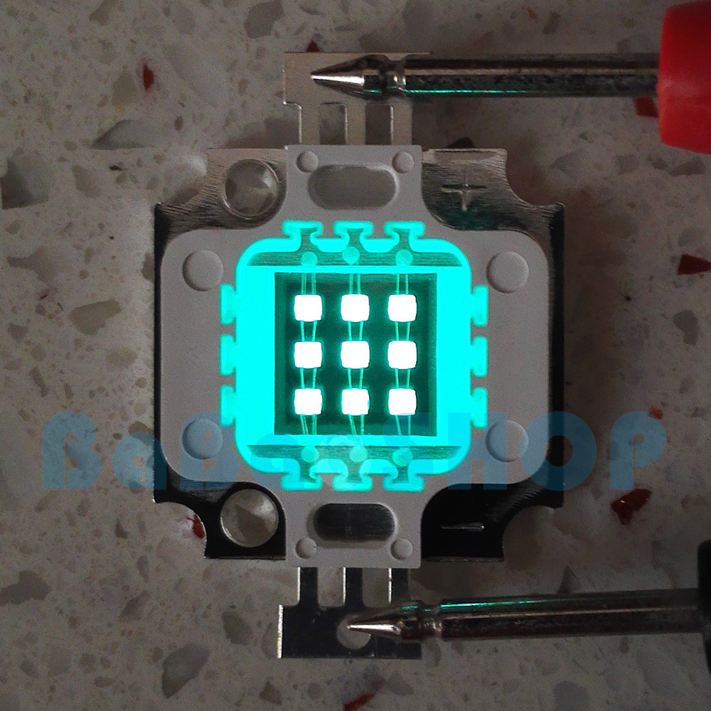 10W 45mil Cyan Rebel 495nm~500nm Power LED Lamp Light Aquarium +Driver ...