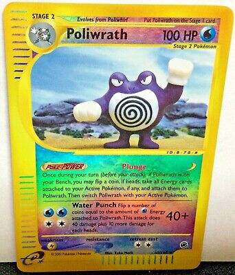 Reverse Holo Poliwrath 60/165 Expedition Pokemon Card