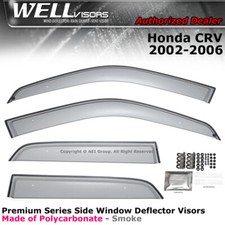 Wellvisors For Honda Crv 02-06 Side Wind Rain Sun Guard Window Visors Deflectors