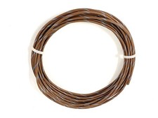 14 ga GAUGE GXL AUTOMOTIVE HIGH TEMP COPPER WIRE - 25 FT BROWN W/ GRAY STRIPE