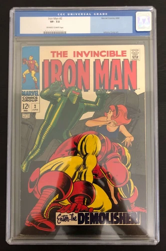 M5421: Iron Man #2, Vol 1, 7.5 Graded CGC