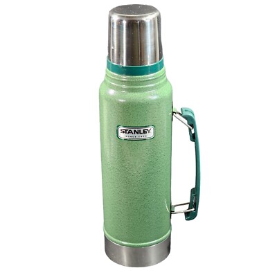 Stanley Classic Green Vacuum Insulated Wide Mouth Bottle Thermos Coffee