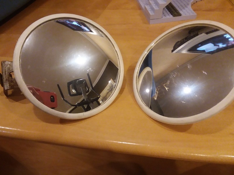 Vintage Velvac Mirrors. 5.25 inches 