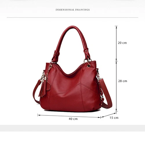 Women Genuine Leather Shoulder Bags Handbag Vintage Ladies Messenger Crossbody - Picture 8 of 26