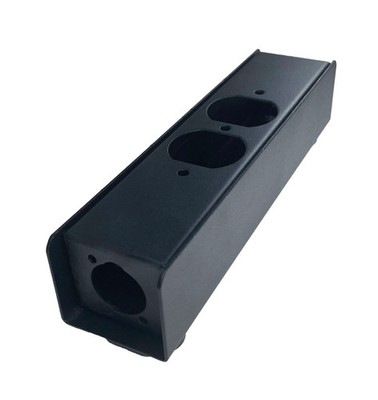 PROCRAFT PB1A-2X1DUP-BK Steel Project Box 8'' x 1-7/8'' x 1 5/8'' w/ 1 AC + 2 ''D''