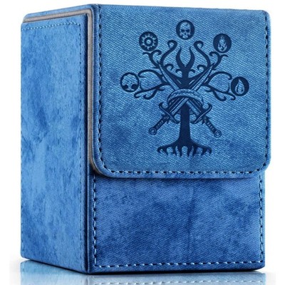 PROMAXIBINDER MTG Commander Deck Box with 2 Dividers, Fits 100+, A-Blue Tree
