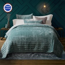 RECYCO Luxury Velvet Quilt Set King Size Lightweight Velvet Comforter Set