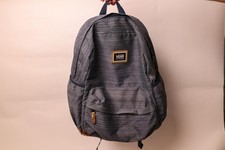 Vans Blue 18in Striped Backpack Mens Laptop Compartment Water Bottle Pockets