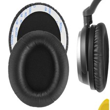 Geekria Protein Leather Ear Pads for Audio-Technica ATH-ANC7 Headphones (Black)