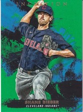 2021 Topps Inception Cleveland Indians Shane Bieber Base Green Parallel Edition