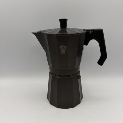  Pezzetti 6 Shot Espresso Maker Italian Alimenti Moka Pot 8.5'' PEZZ ETTI Coffee