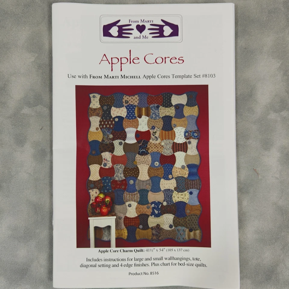 From Marti & Me Apple Cores Quilt Pattern #8516 – Uses Marti Michell Set #8103 - Image 2 of 3