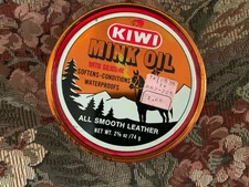 Kiwi Mink Oil Outdoor Leather Conditioner & Waterproofer 2 5/8 Oz Discontinued