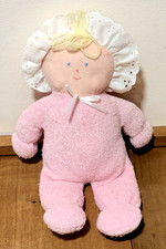 Eden Girl Doll Pink Terry Cloth Vtg Blonde Ya...