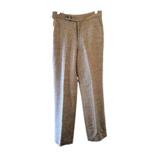 Chaps Trouser Pants Womens Size 4 Gray Houndstooth Wool Blend Lined Pockets